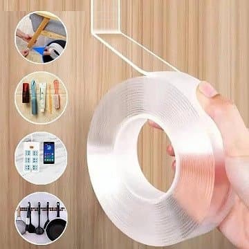 Ruban adhésif double étanche, en silicone, Nano Magic Tape Large, Transparent, L3 M