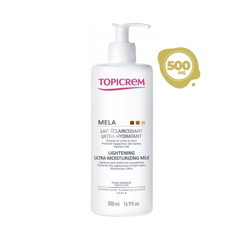 Topicrem MELA lait éclaircissant - Ultra-Hydratant 500ml