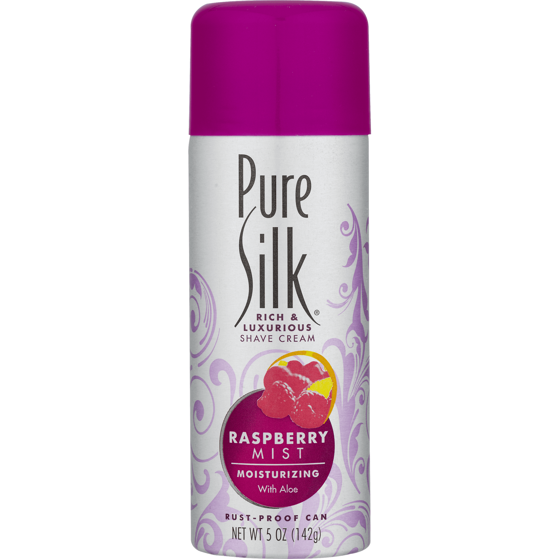 Pure Silk Raspberry Mist Shave Cream for Women, 5 OZ