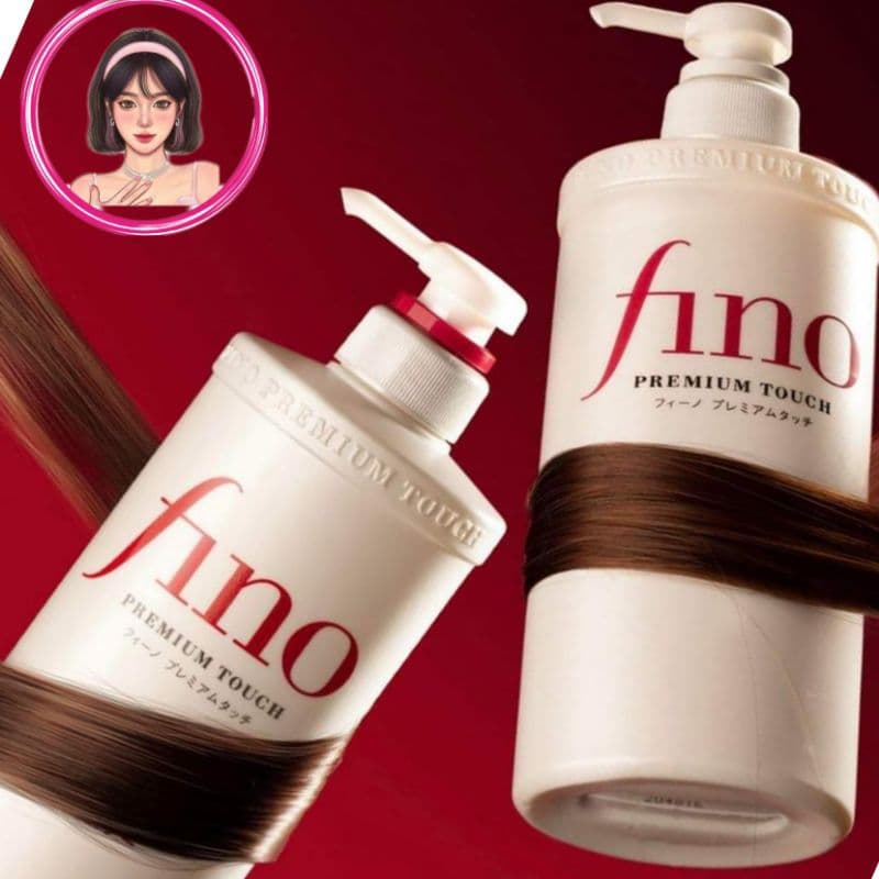 SHISEIDO Fino Premium Touch Shampoo Conditioner, 19.7 fl oz (550 ml) Set