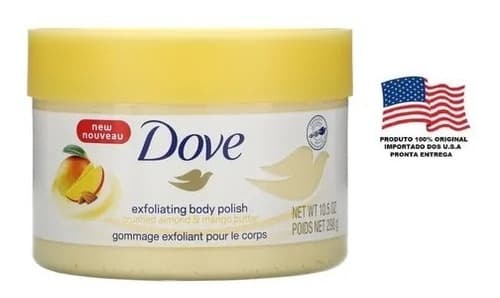 Dove Crushed Almond And Mango Butter Exfoliating Body Polish Scrub (298g)