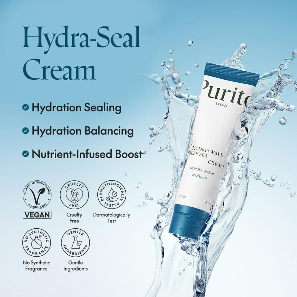 PURITO Hydro Wave Deep Sea For Dehydrated Oily Face Cream 50g