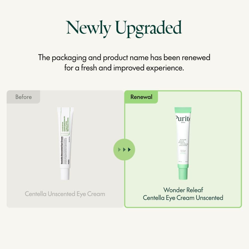 Purito Wonder Releaf Centella Crème contour des yeux   non parfumée