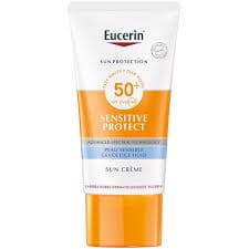 Eucerin SUN PROTECTION - Sensitive Protect Crème Solaire SPF50+ - Visage - Peaux Sensibles, 50ml
